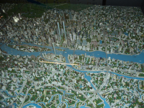A 3D model of Guangzhou.